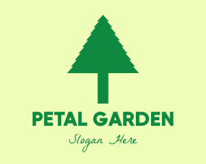 Green Simple Tree logo design