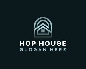 House Property Roofing logo design