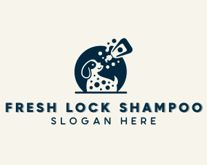 Dog Shampoo Bubbles  logo design