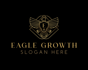 Luxury Eagle Crest logo design