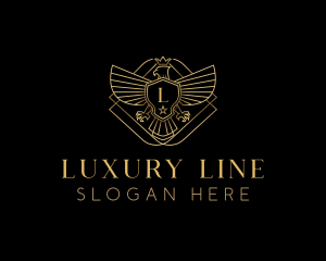 Luxury Eagle Crest logo design