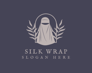 Organic Leaf Hijab logo design