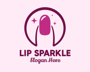 Sparkling Nail Spa Manicure logo design