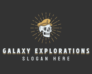 Naval Skull Captain logo design