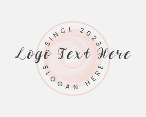 Feminine Script Watercolor logo