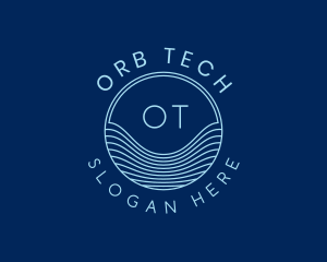 Tech Laboratory Waves logo design