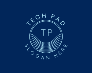 Tech Laboratory Waves logo design