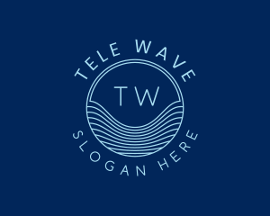 Tech Laboratory Waves logo design