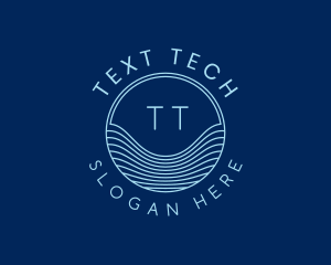 Tech Laboratory Waves logo design