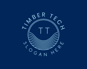 Tech Laboratory Waves logo design