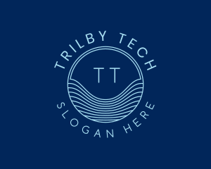 Tech Laboratory Waves logo design