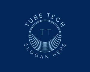 Tech Laboratory Waves logo design