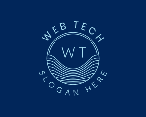 Tech Laboratory Waves logo design