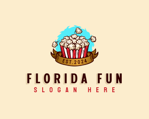 Popcorn Snack Food logo design