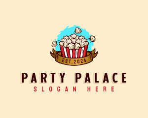 Popcorn Snack Food logo design