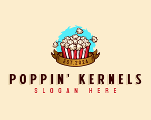 Popcorn Snack Food logo