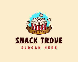 Popcorn Snack Food logo