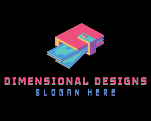 3D Digital Wallet logo design