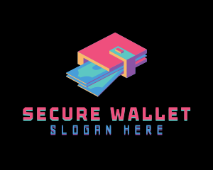 3D Digital Wallet logo design