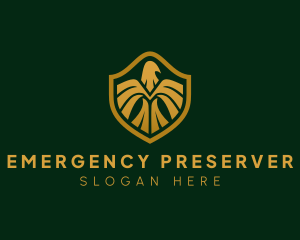 Military Eagle Shield logo design