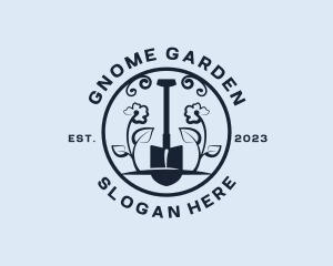 Shovel Flower Garden logo design