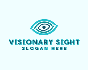 Optic Linear Eye logo design