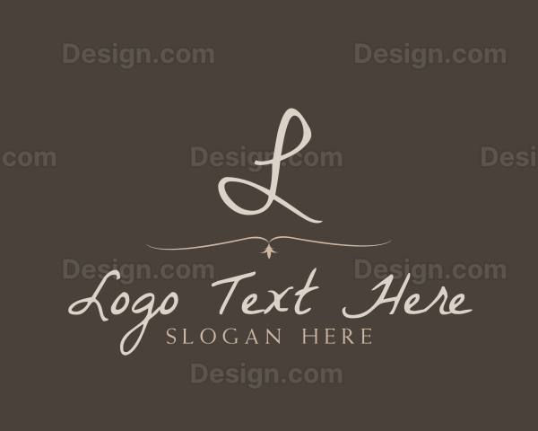 Elegant Cursive Calligraphy Logo