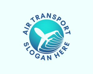 Travel Airplane Flight logo design