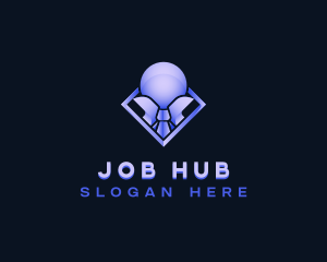 Professional Employee Recruitment logo design