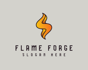 Flame Thunder Energy logo design