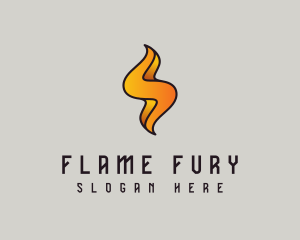 Flame Thunder Energy logo design