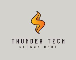 Flame Thunder Energy logo design