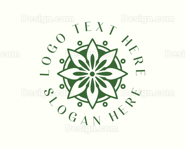 Floral Wellness Mandala Logo