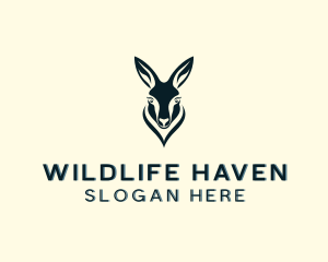 Wildlife Animal Kangaroo logo design