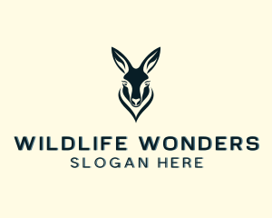 Wildlife Animal Kangaroo logo design