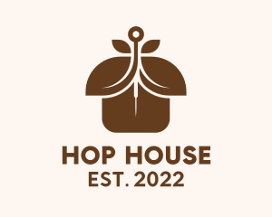 Brown Leaf Acupuncture House  logo design