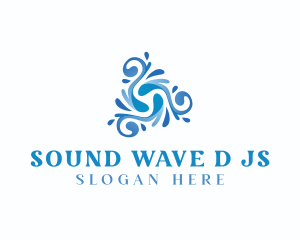 Water Resort Wave logo design