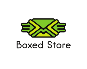 Green Mail Envelope  logo design