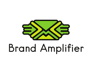 Green Mail Envelope  logo design