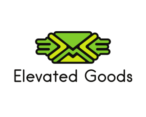 Green Mail Envelope  logo design