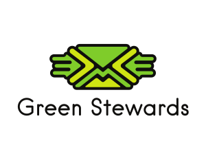 Green Mail Envelope  logo design