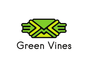 Green Mail Envelope  logo design