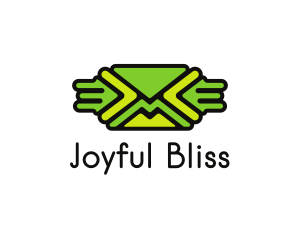 Green Mail Envelope  logo design