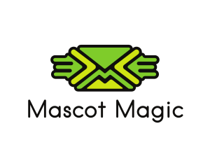 Green Mail Envelope  logo design