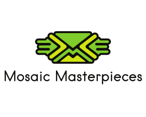 Green Mail Envelope  logo design