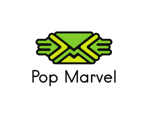 Green Mail Envelope  logo design