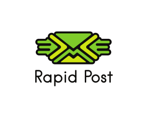 Green Mail Envelope  logo design