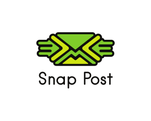 Green Mail Envelope  logo