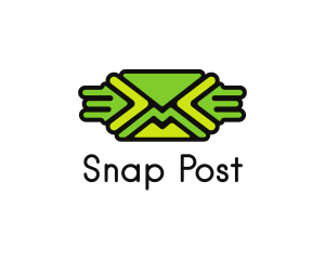 Green Mail Envelope  logo design