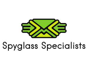 Green Mail Envelope  logo design